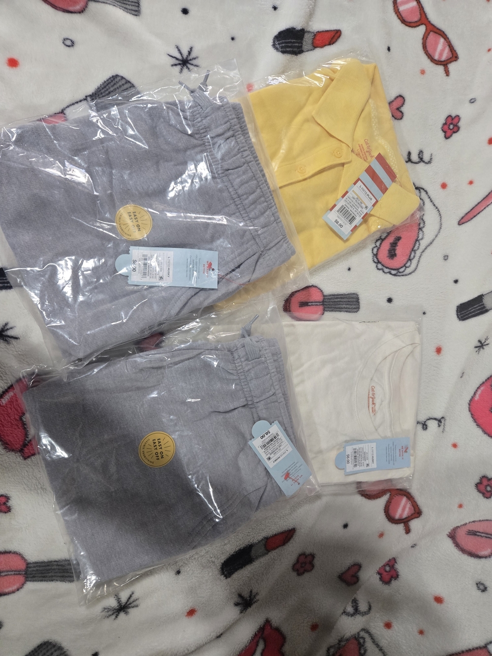 Cat & Jack 3-Piece Set - Yellow, Gray & Cream
